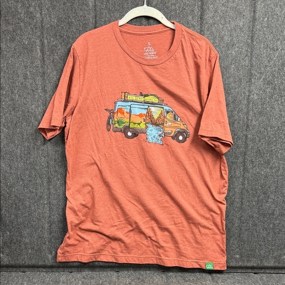 Wild Tribute Tops - Big Bend National Park Sunset red Orange Adventure Tee